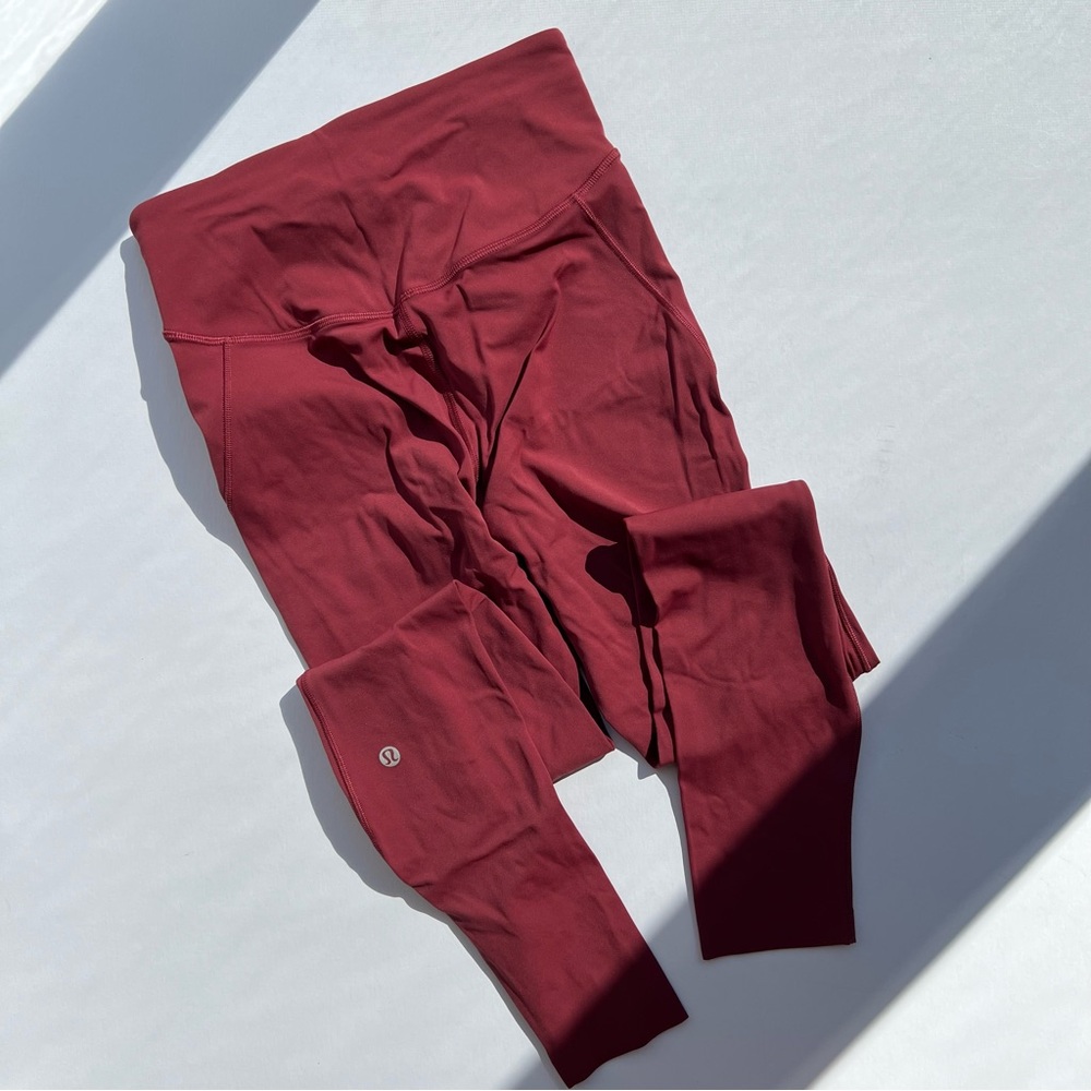 lululemon athletica Womens Burgundy Leggings